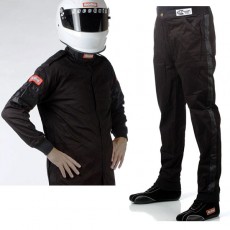 2 piece racing suit black